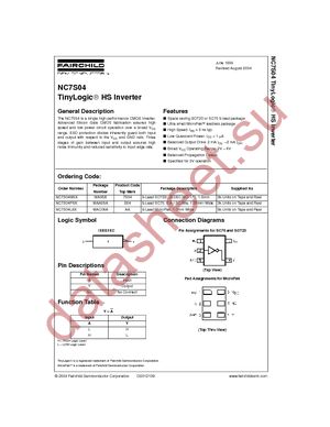 NC7S04L6X datasheet  